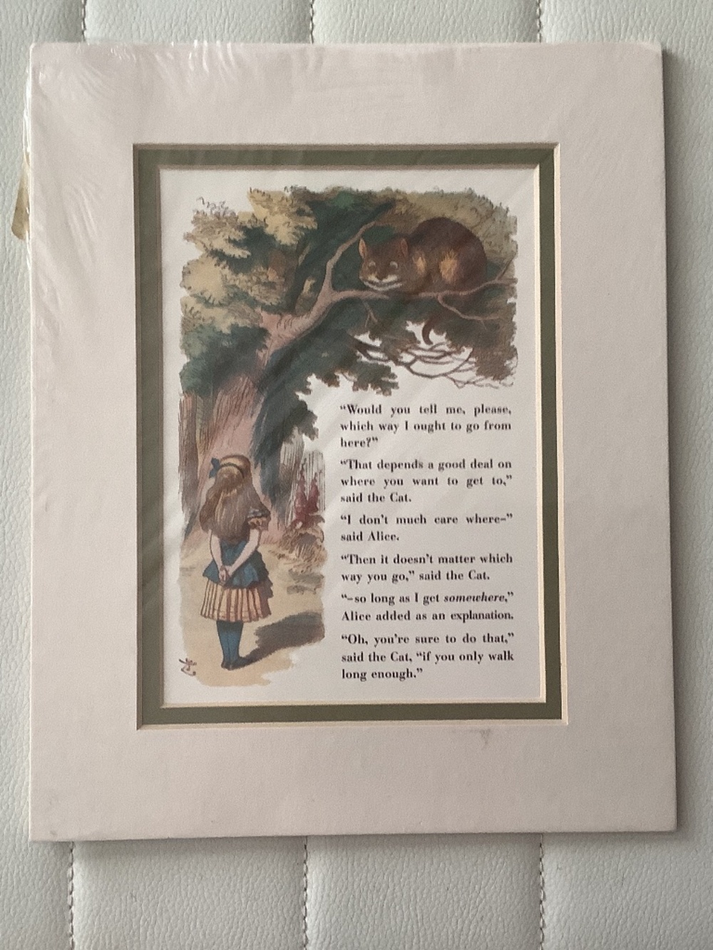 Alice & The Cheshire Cat Lithograph